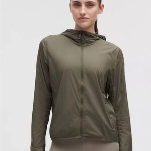 Lululemon Khaki Hooded Utility Jacket